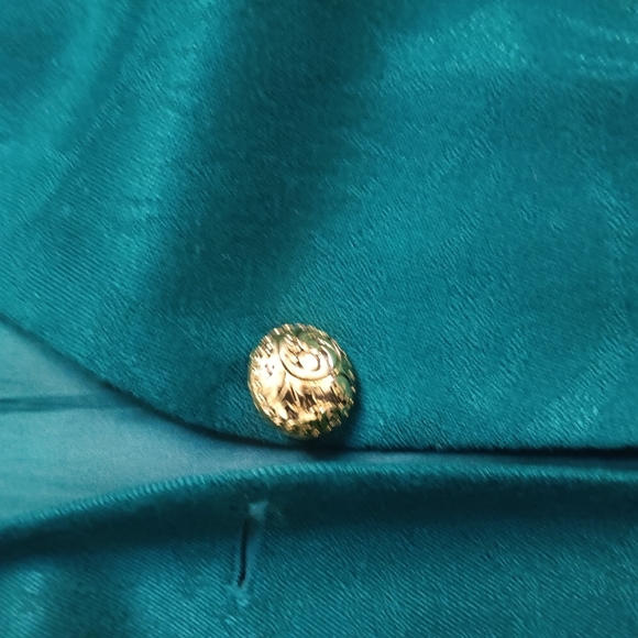 Vintage Casual Corner Teal Blazer (Plus) - Picture 6 of 6